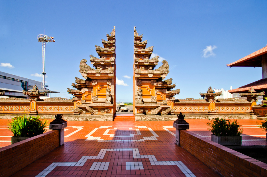 Split Gate at Ngurah Rai airport, Bali, Indonesia